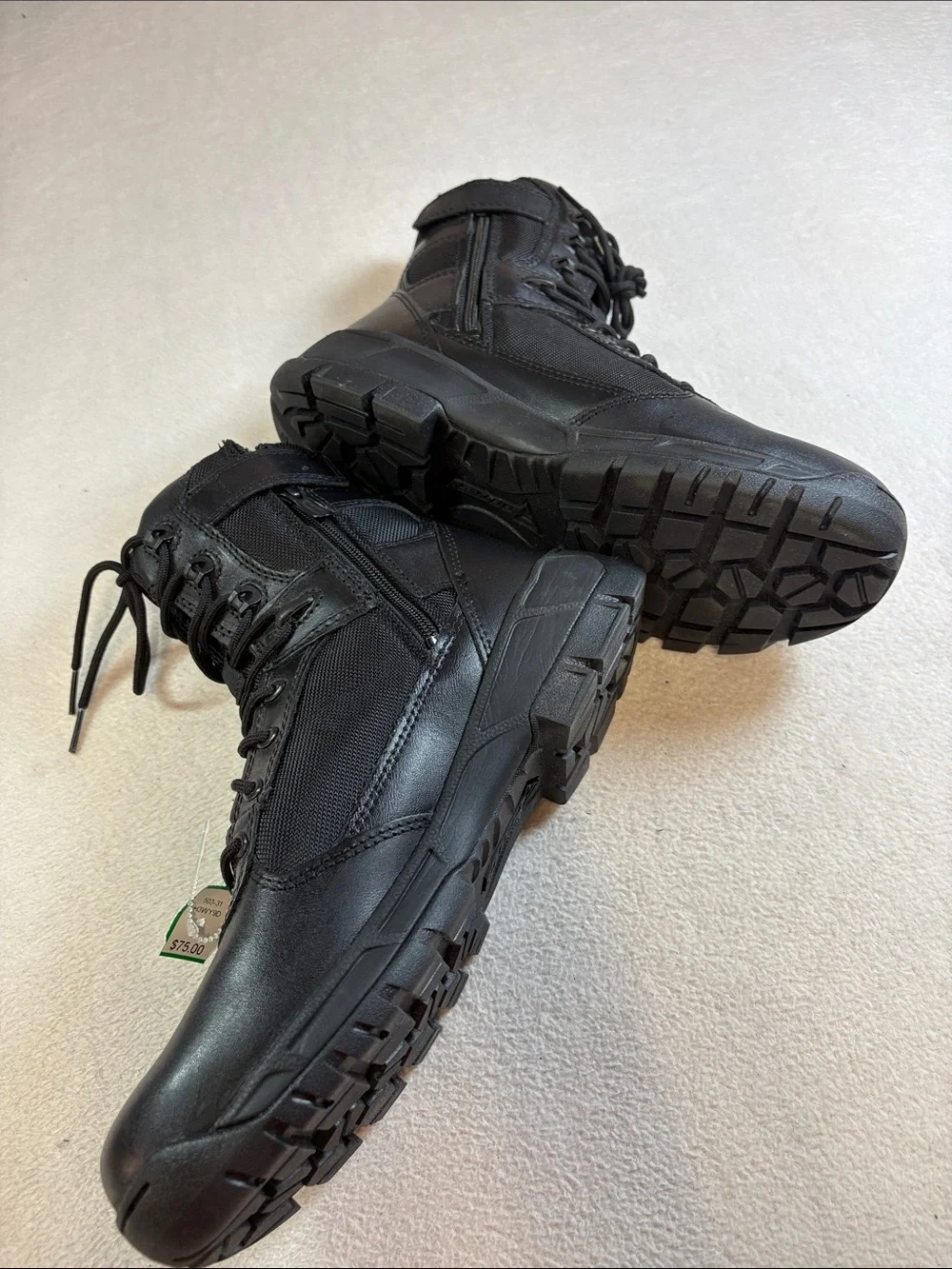 Bates Black Kids Tactical Lace-Up Boots